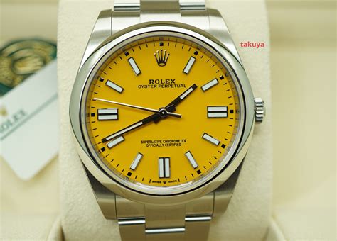 rolex oyster perpetual yellow|Rolex Oyster Perpetual price new.